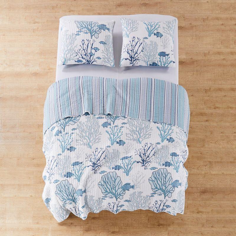 Lacey Sea Quilt and Pillow Sham Set - Levtex Home