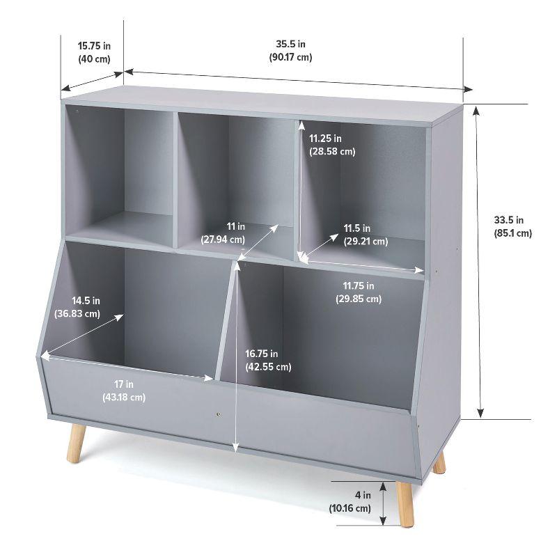 Badger Basket 5-Bin Storage Cubby With Feet & Reviews | Wayfair