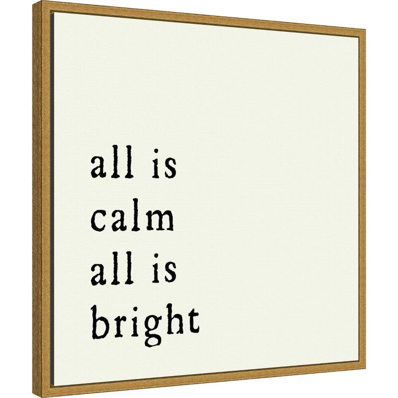 Amanti Art All is Calm by Amanti Art Portfolio Canvas Wall Art Print Framed 22 x 22-in.