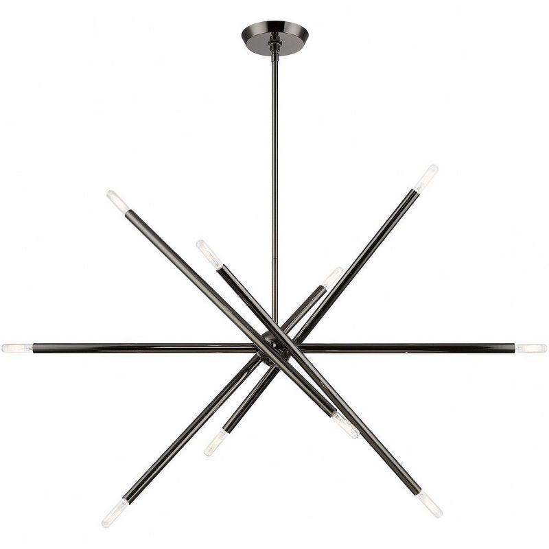 Livex Lighting Soho 10 - Light Chandelier in  Black Chrome