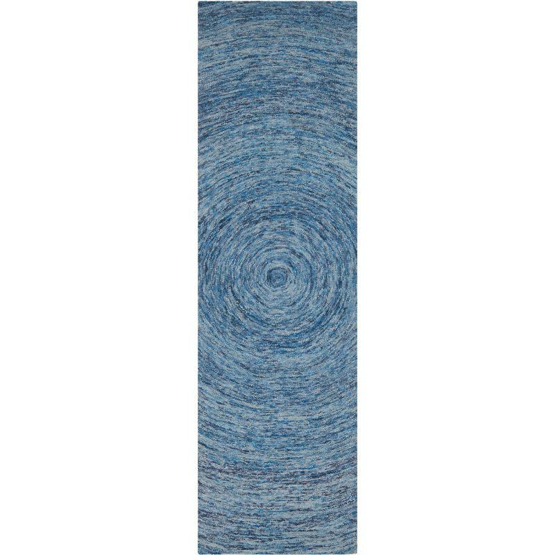 Ikat IKT633 Hand Tufted Runner Rug - Dark Blue/Multi - 2'3"x6' - Safavieh