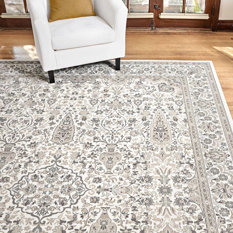 Gertmenian Majestic Vernon Traditional Oriental Floral Wide Border Area Rug