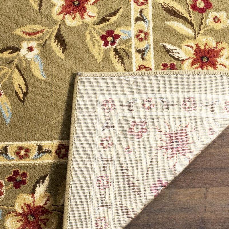 Lyndhurst LNH557 Power Loomed Runner Rug - Green/Green - 2'3"x8' - Safavieh