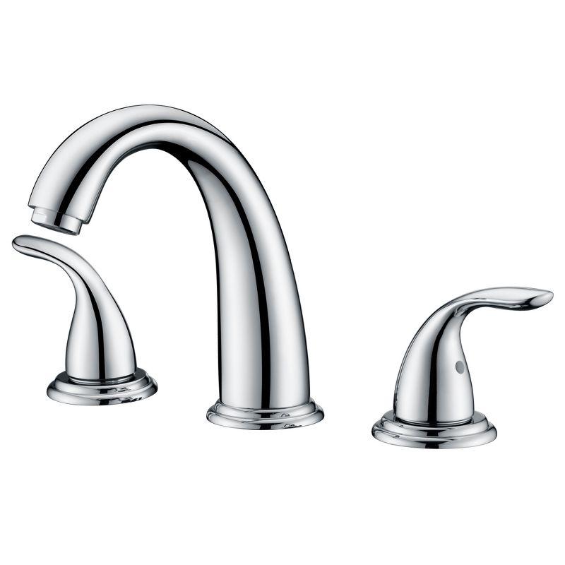 Chrome-Plated Double Handle Widespread Roman Tub Faucet