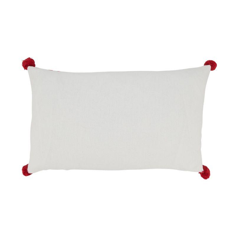 Saro Candy Cane Dreams Peppermints Throw Pillow Cover