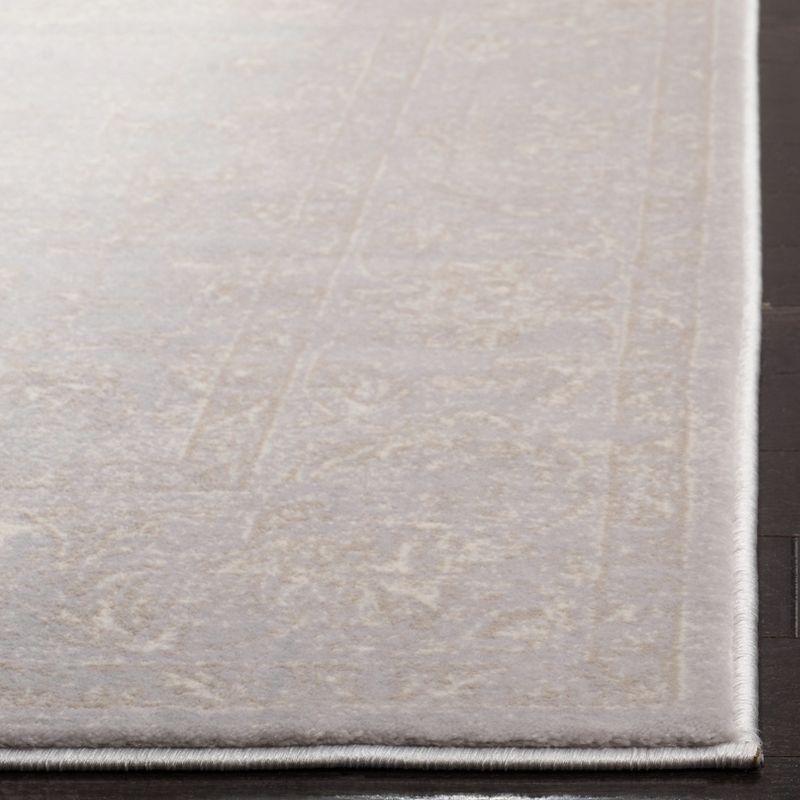 Carnegie CNG621 Power Loomed Area Rug - Light Grey/Cream - 4'x6' - Safavieh.