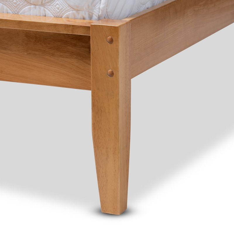 Marana Full Size Natural Pine Upholstered Platform Bed