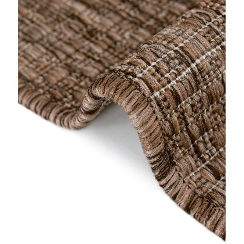 Unique Loom 9' 0 x 12' 0 Rectangle Indoor/Outdoor Solid Light Brown Area Rug