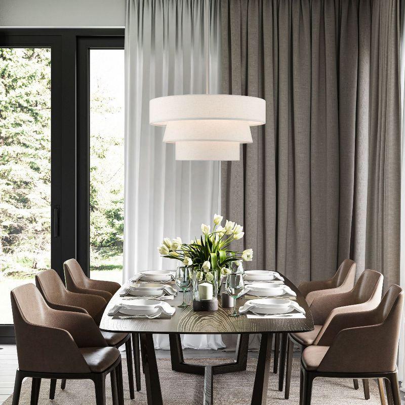 Livex Lighting Chandler 4 - Light Pendant in  Brushed Nickel