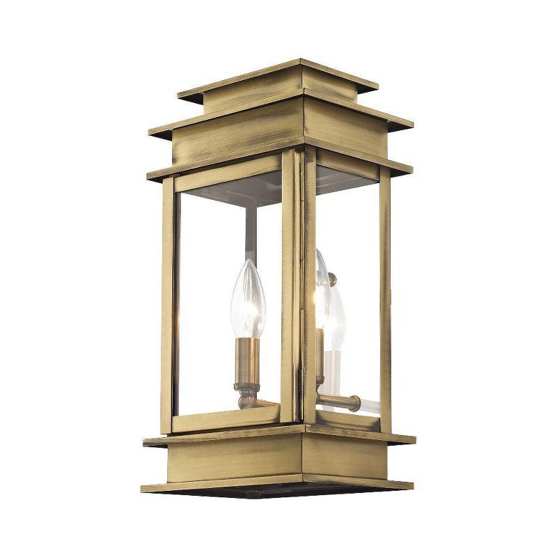 Livex Lighting Princeton 2 - Light Wall Light in  Antique Brass