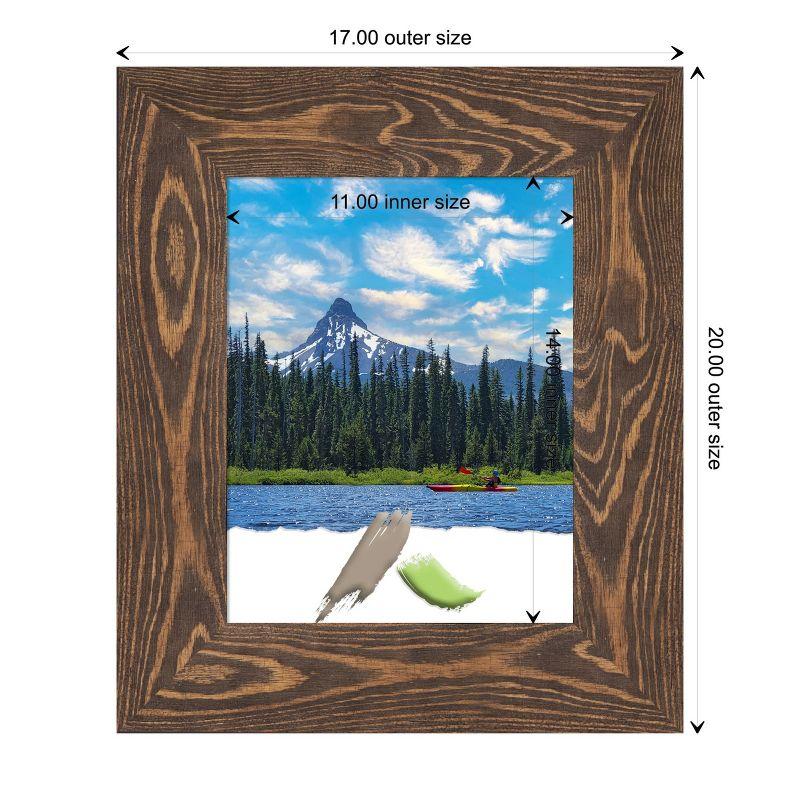 Amanti Art Bridge Brown Wood Picture Frame Opening Size 11x14 in.