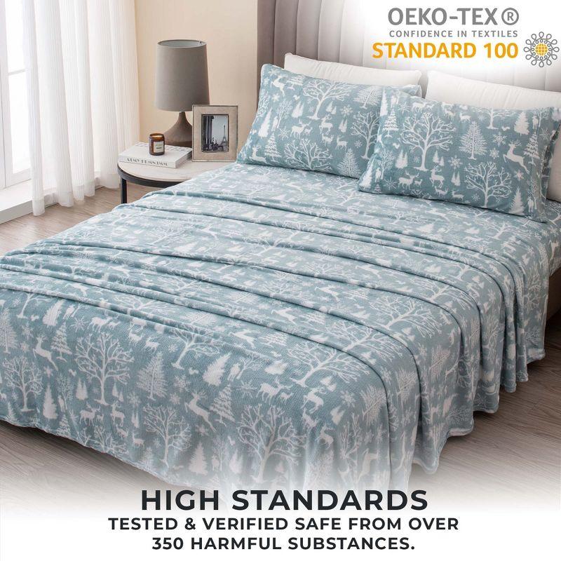 FreshFolds Ultra Soft Micro Plush Velvet Solid Sheet Sets