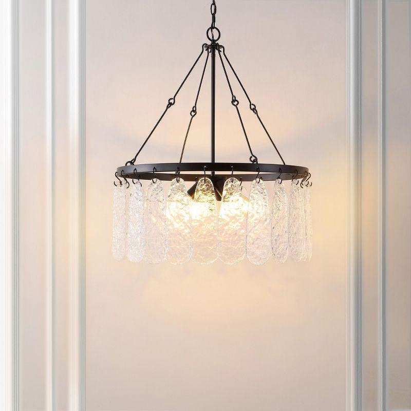 Percey 6 - Light Dimmable Wagon Wheel Chandelier