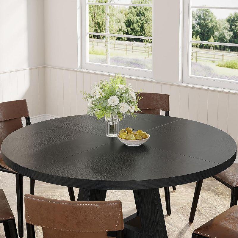 Tribesigns 47 Inch Round Dining Table for 4 people