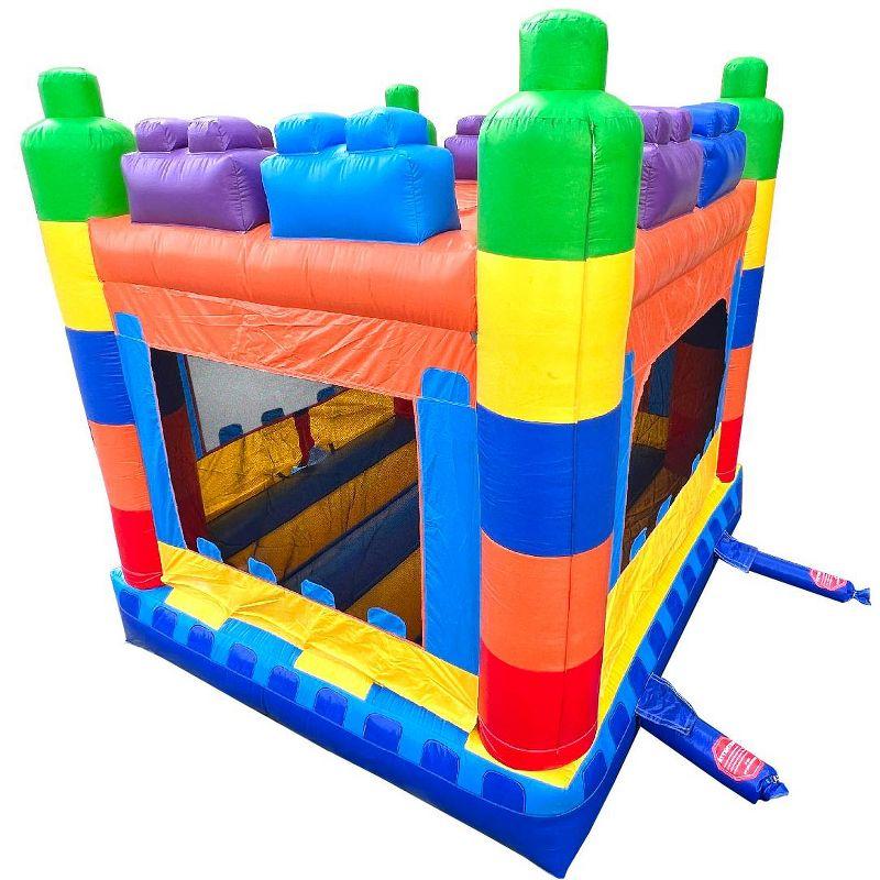 Pogo Bounce House Crossover Kids Inflatable Bounce House, No Blower