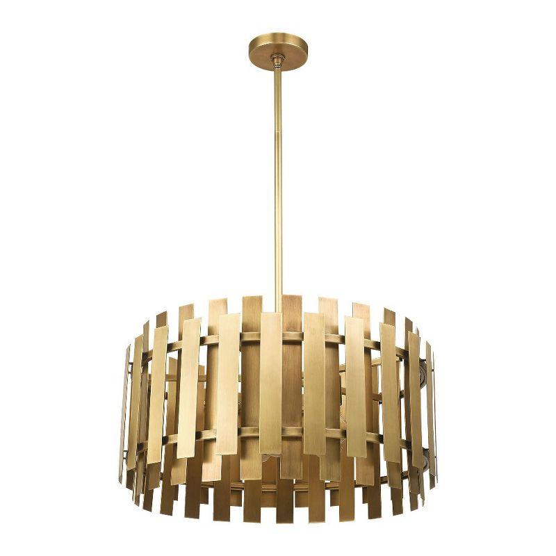 Livex Lighting Greenwich 5 - Light Chandelier in  Natural Brass