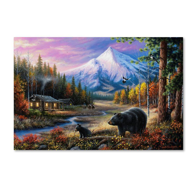 Trademark Fine Art - 30"x47" Chuck Black 'Routine Visitors' Canvas Art