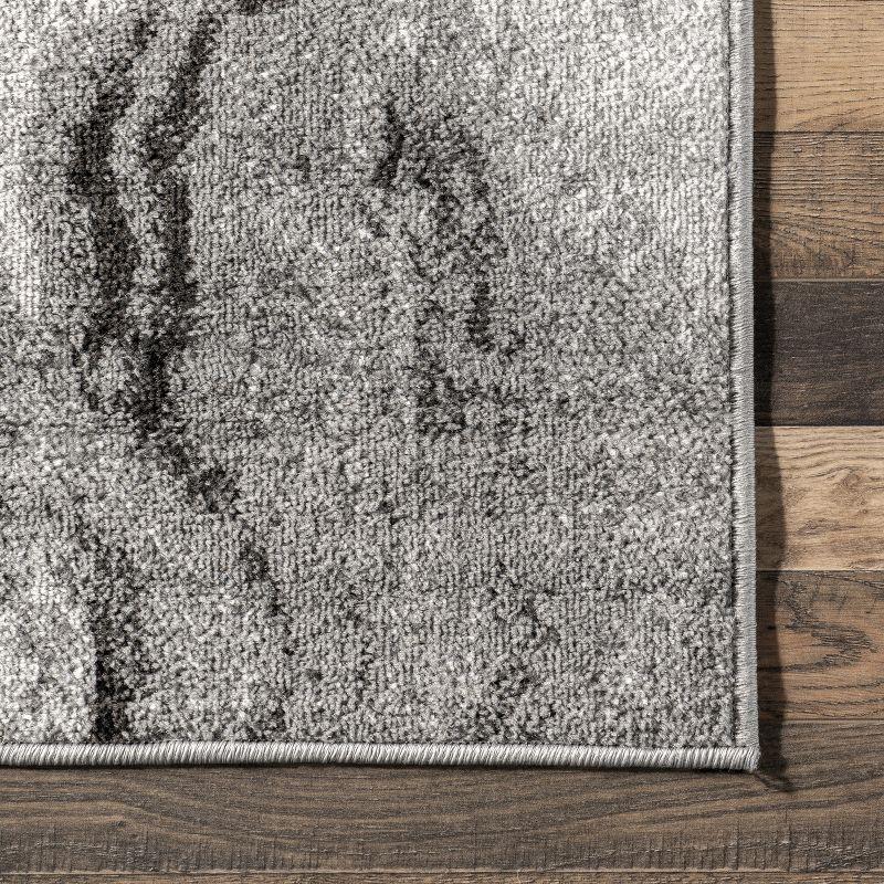 Nuloom Remona Abstract 5x8 Indoor Area Rug for Living Room Bedroom Dining Room Kitchen, Grey/Ivory