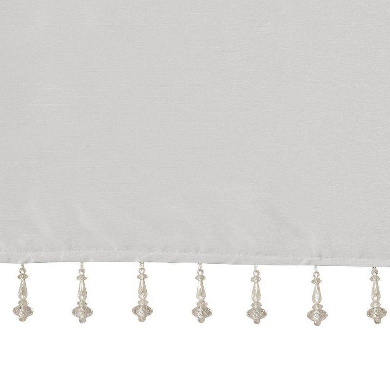 Madison Park Emilia Lightweight Faux Silk Single Valance with Beads