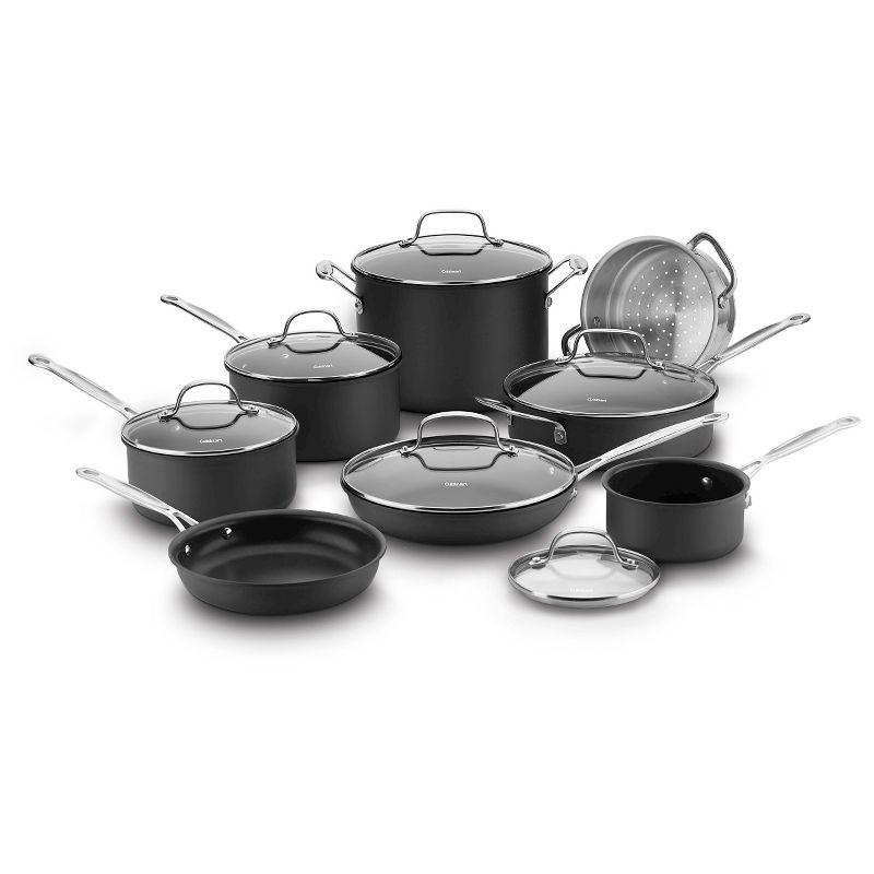 Cuisinart Chef's Classic 14 Piece Non Stick Hard Anodized Cookware Set