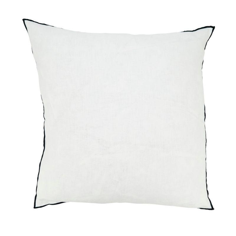 Saro Lifestyle Stonewashed Stitched Edge Poly Filled Throw Pillow