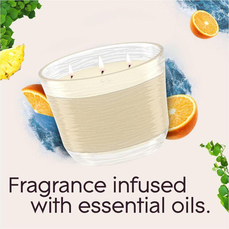 Glade 3 Wick Candle - Coastal Sunshine Citrus - 6.8oz