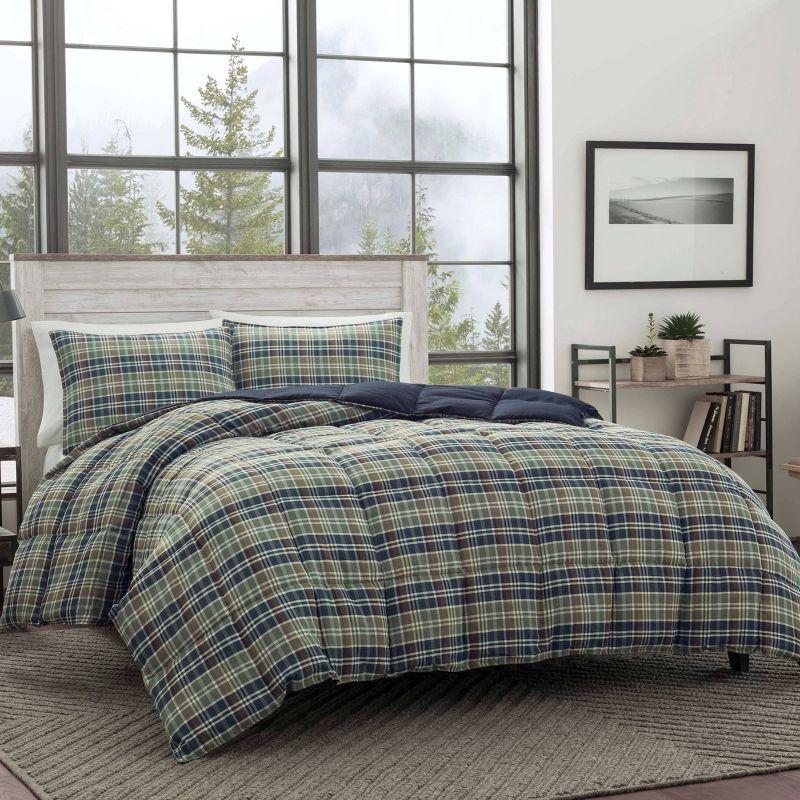 Rugged Plaid Reversible Comforter Mini Set - Eddie Bauer