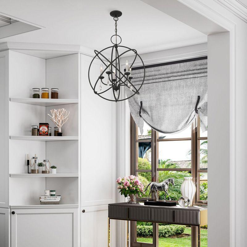 Livex Lighting Aria 5 - Light Chandelier in  Black