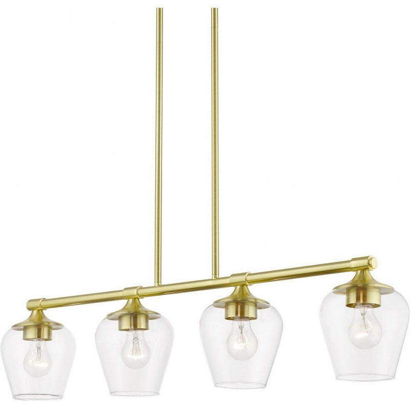 Livex Lighting Willow 4 - Light Chandelier in  Satin Brass