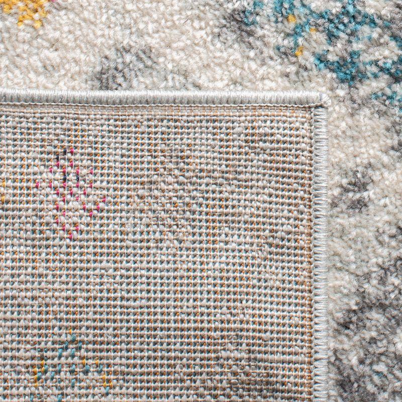 Madison 700 MAD798 Power Loomed Indoor Area Rug - Grey/Gold - 6'7"x6'7" - Safavieh