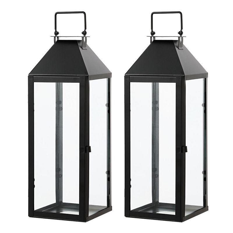 Safavieh Ruane 17.5'' No Power Source Required / Manual Outdoor Lantern (Set of 2)
