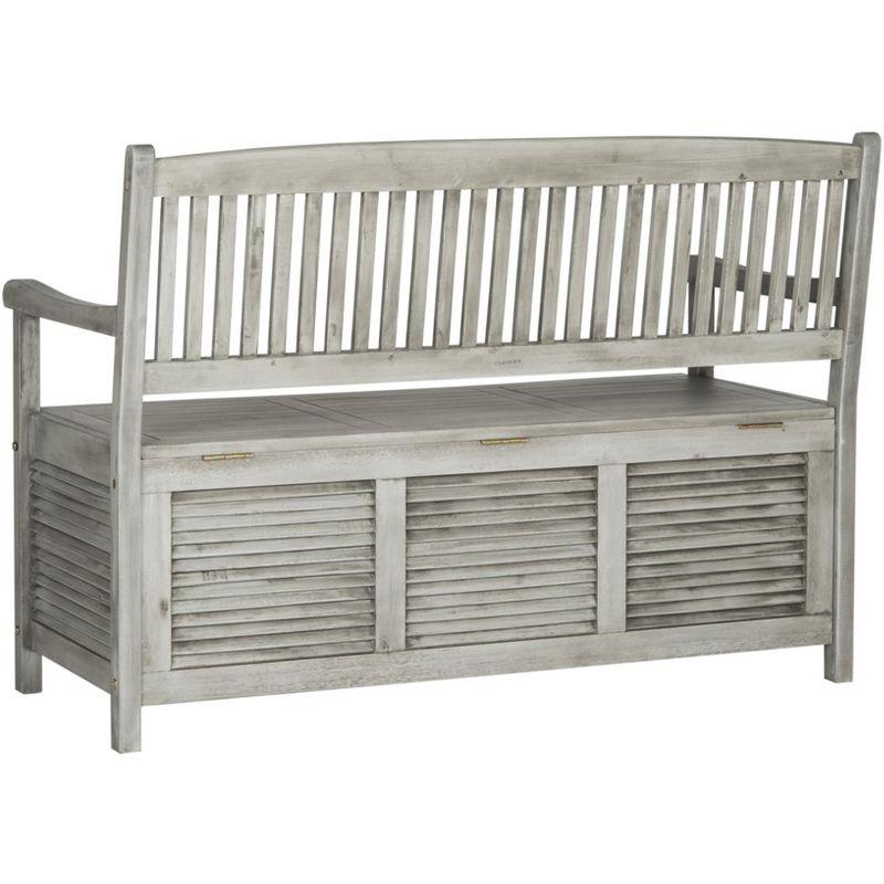 Brisbane Bench - Outdoor - PAT7017 - Grey - Safavieh