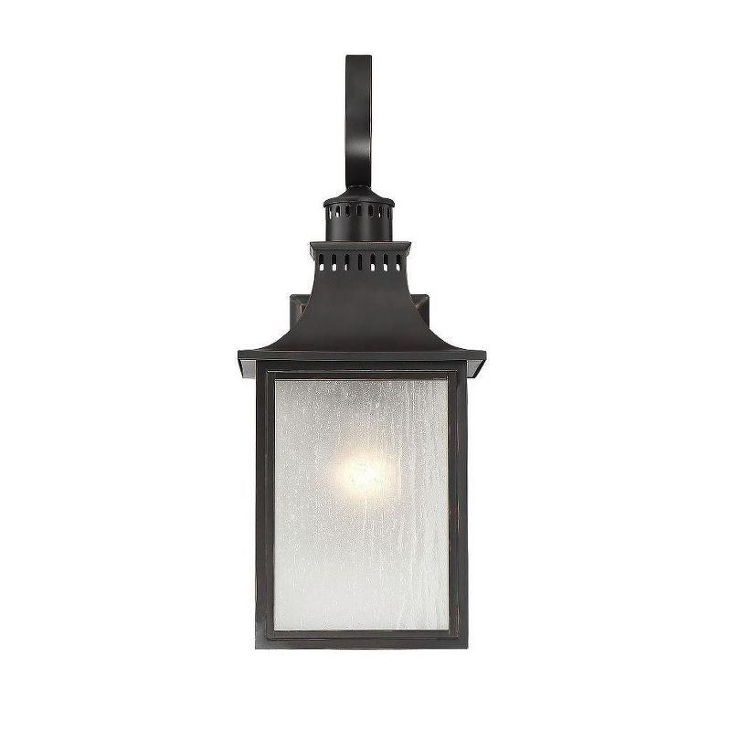 Monte Grande Slate Black 3-Light Outdoor Wall Lantern