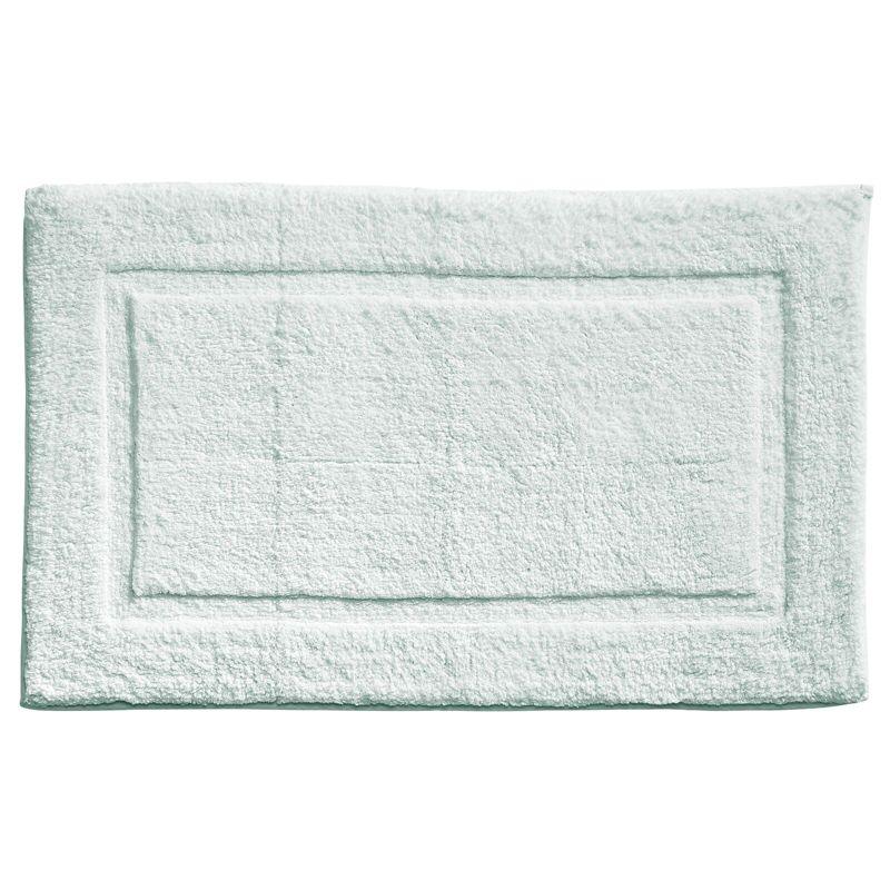 mDesign 100% Cotton Bath Mat, Hotel-Style Bathroom Floor Rug, 2 Pack