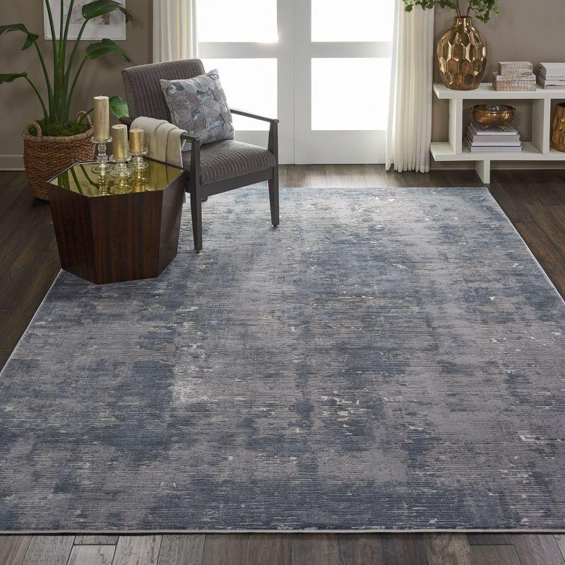 Nourison Rustic Textures Painterly Indoor Rug Grey 9'3" x 12'9"