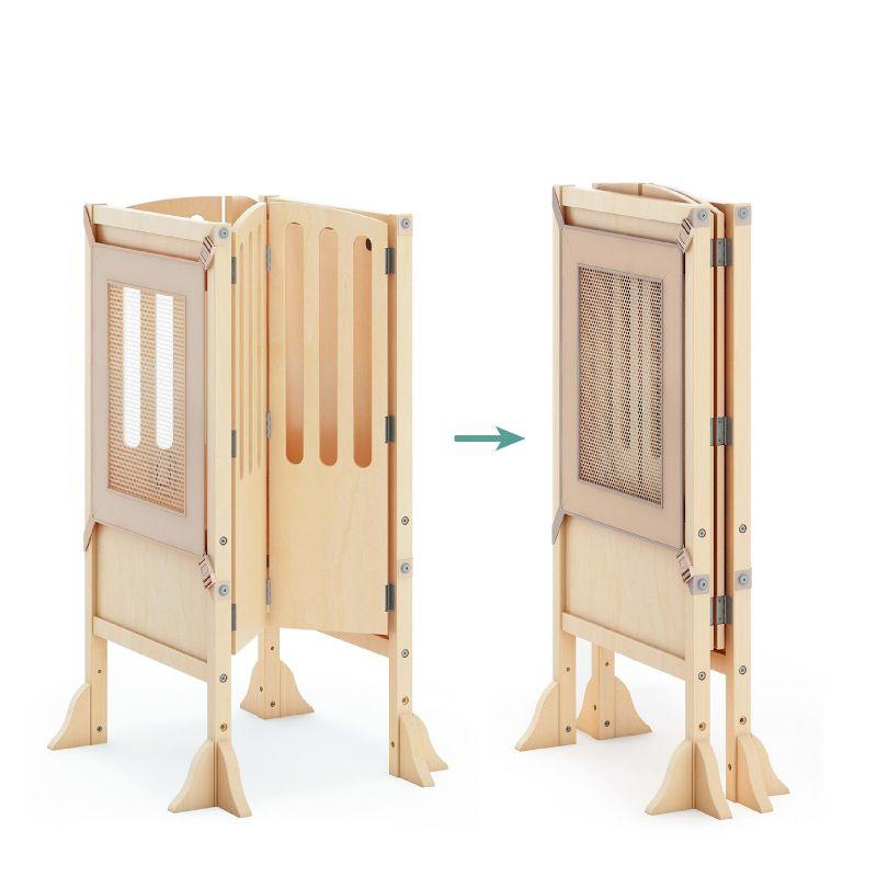 Guidecraft Contemporary Kitchen Helper Foldable Step Stool