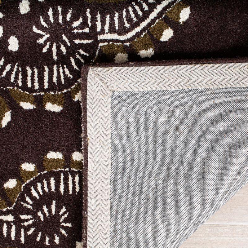 Wyndham WYD372 Hand Tufted Area Rug - Brown/Ivory - 7'x7' - Safavieh.