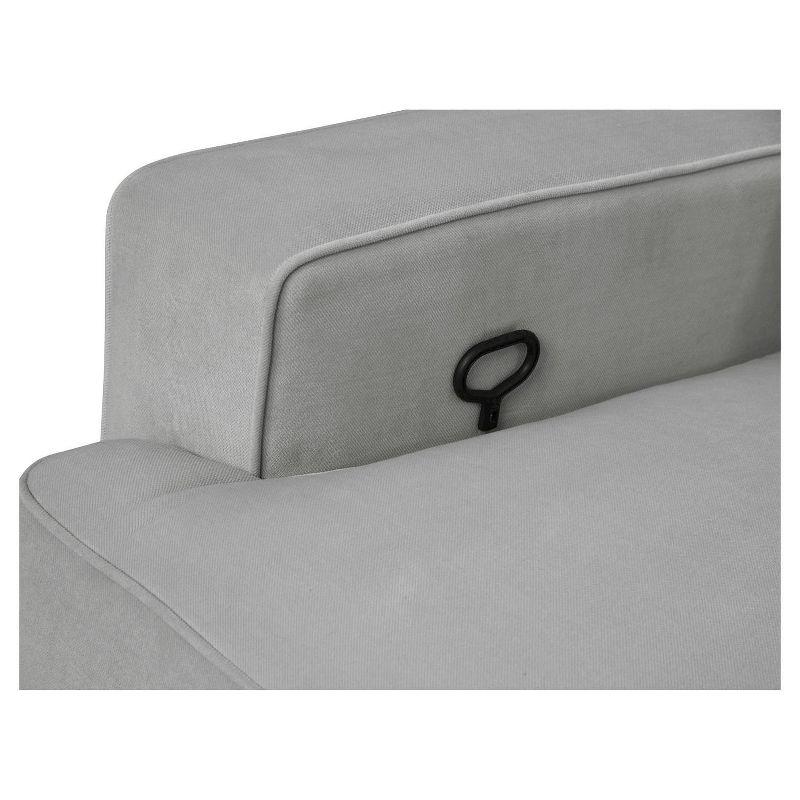 Luann Swivel Gliding Recliner Gray - Baby Relax