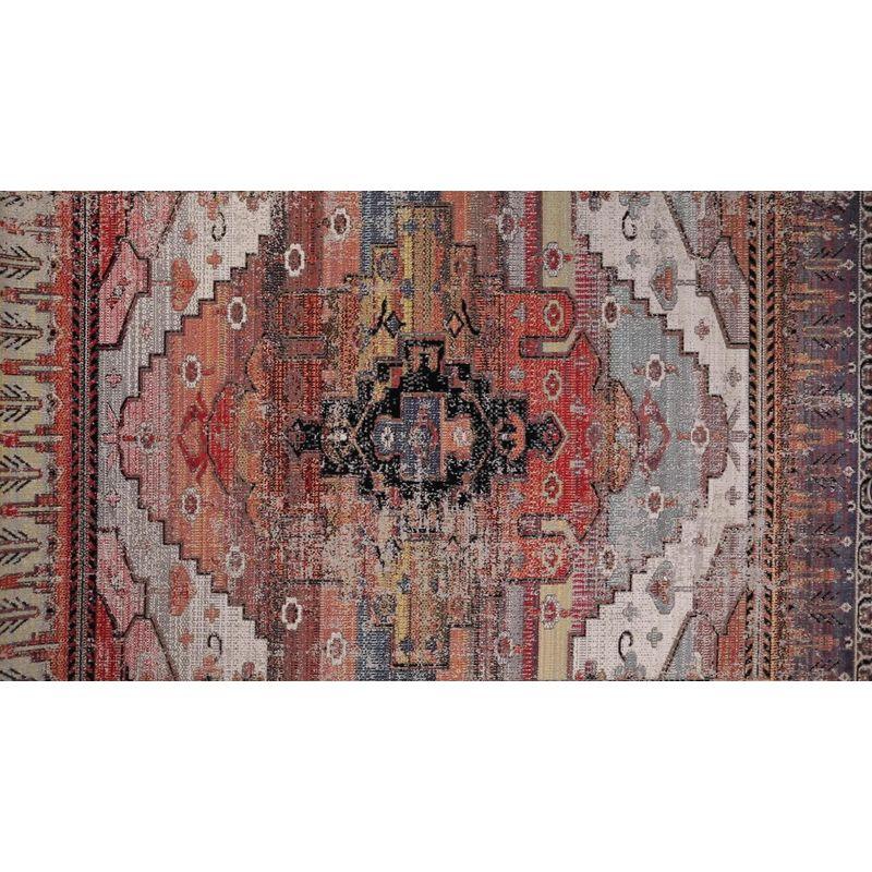 Cicero Indoor/Outdoor Medallion Area Rug Orange - Jaipur Living