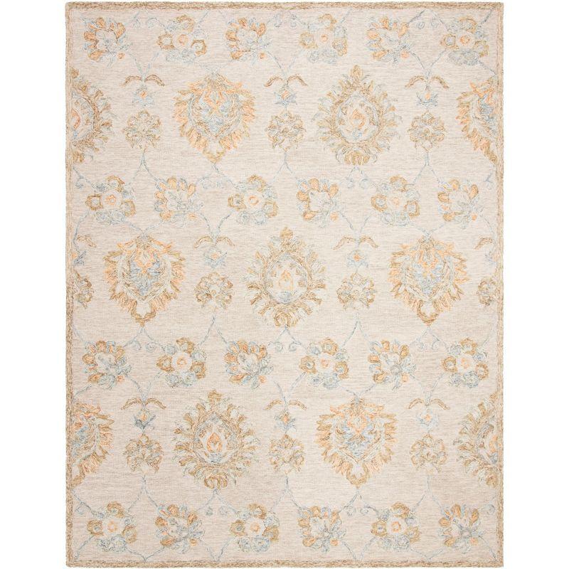 Blossom BLM560 Hand Tufted Area Rug - Beige/Sage - 8'x10' - Safavieh.