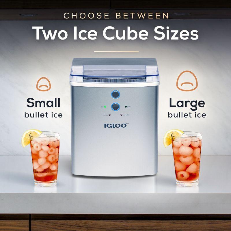 Igloo Igloo Premium Countertop Ice Maker Machine, 33 lbs. in 24 hrs. with Ice Scoop and Basket