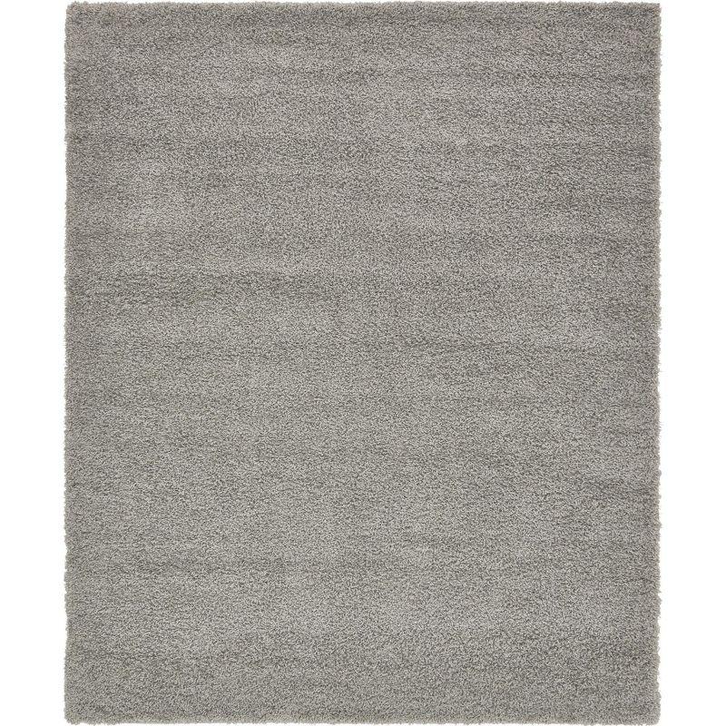 Cloud Gray Luxe Shag Rectangular Rug 8' x 10' - Easy Care & Stain-resistant