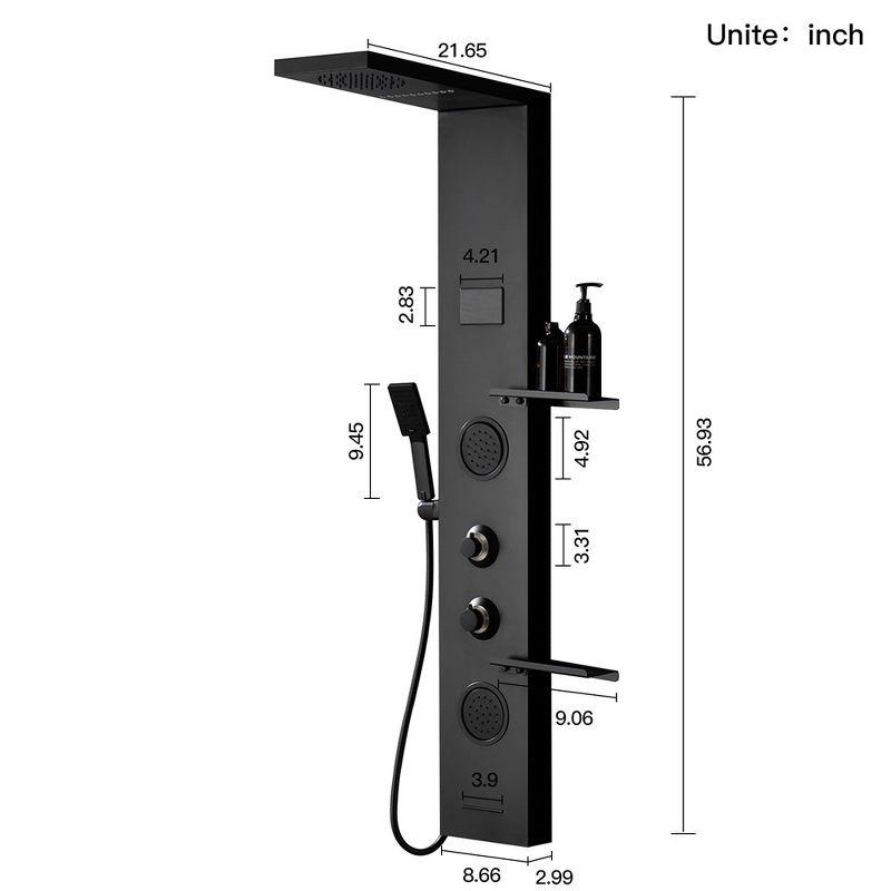 56.93'' Shower Panel with Fixed Shower Head