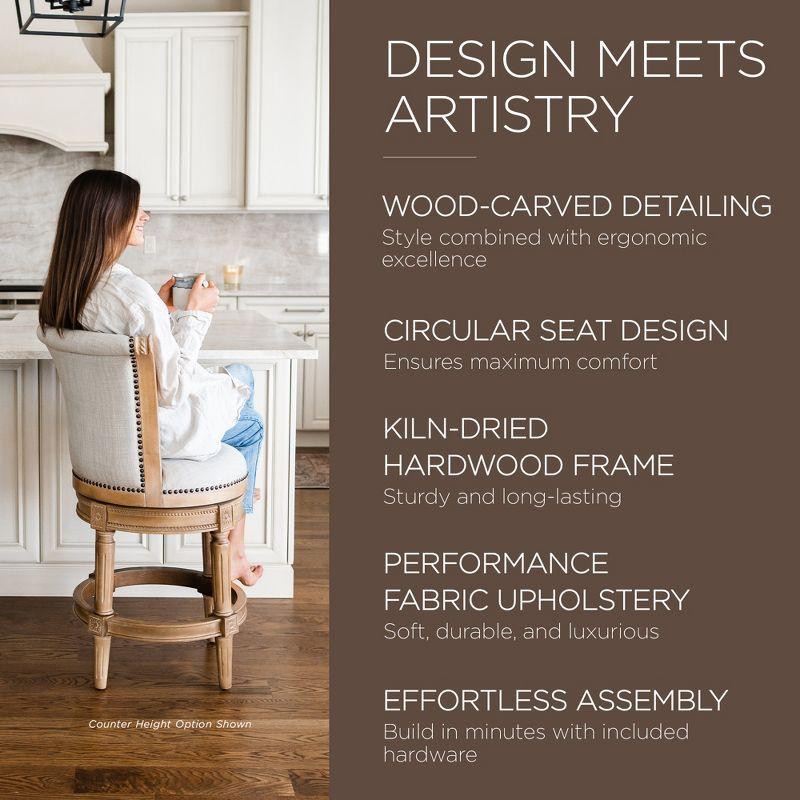 Maven Lane Maven Lane Pullman Stool with Fabric Upholstery