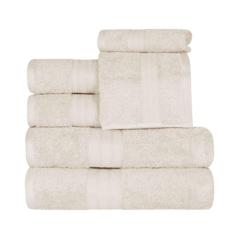 Classic Plush Absorbent 6-Piece Towel Set, Almond - Blue Nile Mills