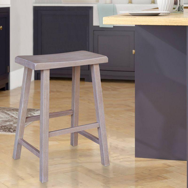 Davis Saddle Seat Counter Height Stool - International Concepts