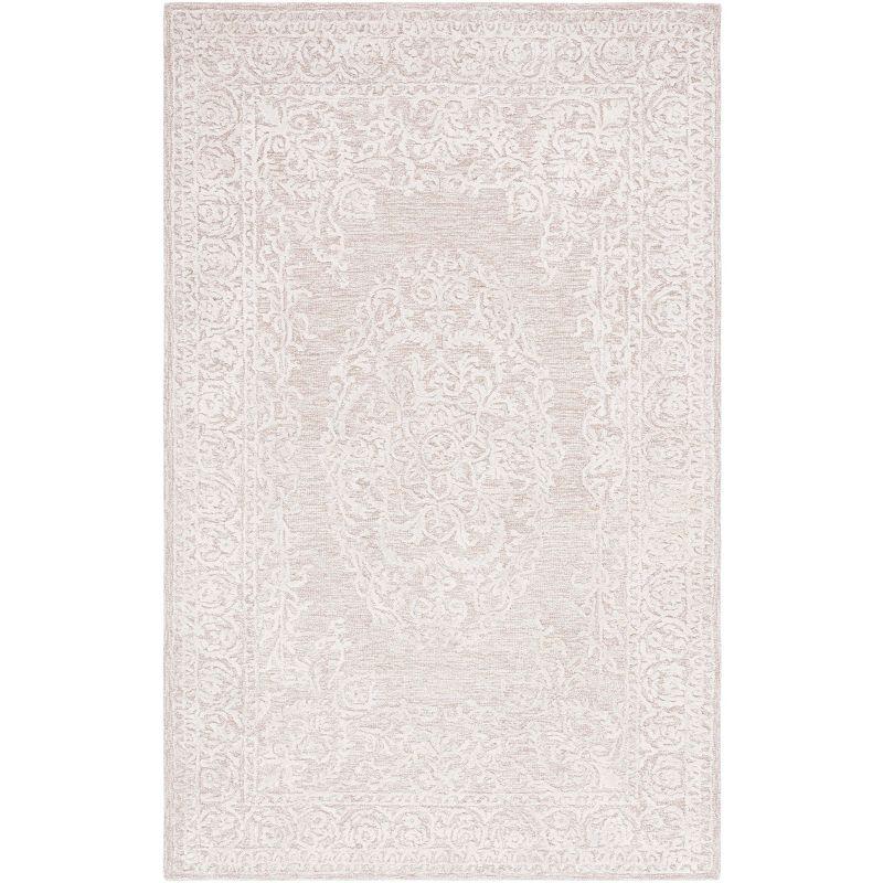 Bungalow Rose Precious Hand Tufted 60% Wool, 20% Bamboo Silk, 20% Cotton With Cotton Backing Oriental Rug