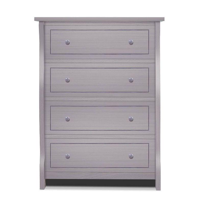 Sorelle Princeton Elite 4 Drawer Dresser - Weathered Gray
