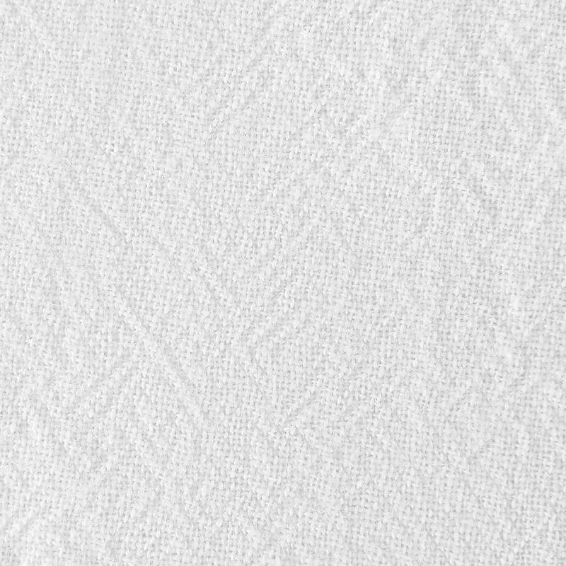 2pk 52"x45" Light Filtering Twisted Tab Curtain Tiers White - Archaeo: Kitchen & 45 Inch Curtains, Machine Washable
