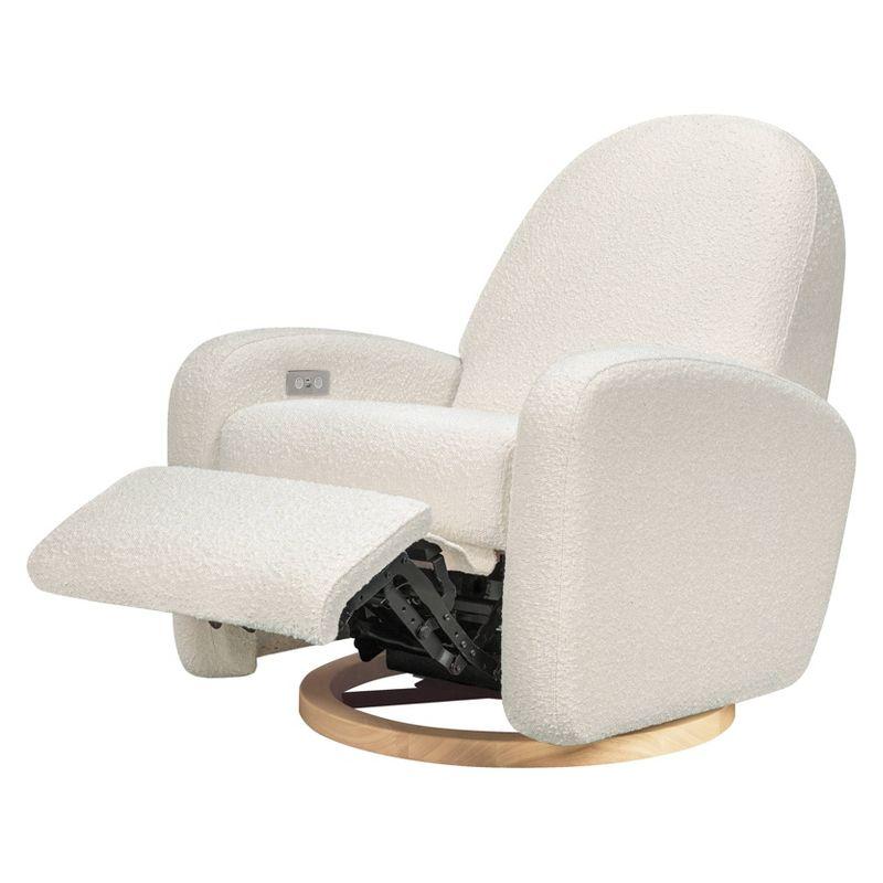 Nami Electronic Recliner and Swivel Glider Recliner in Shearling with USB port